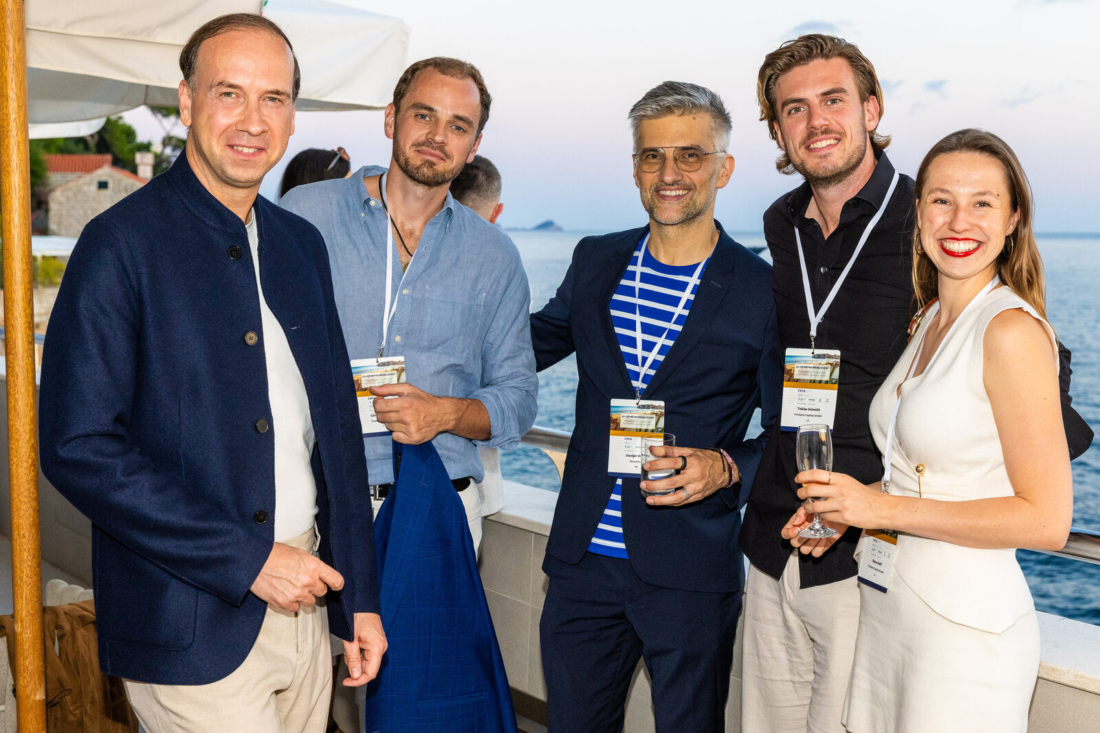 Welcome drinks reception - Hotel Excelsior terrace